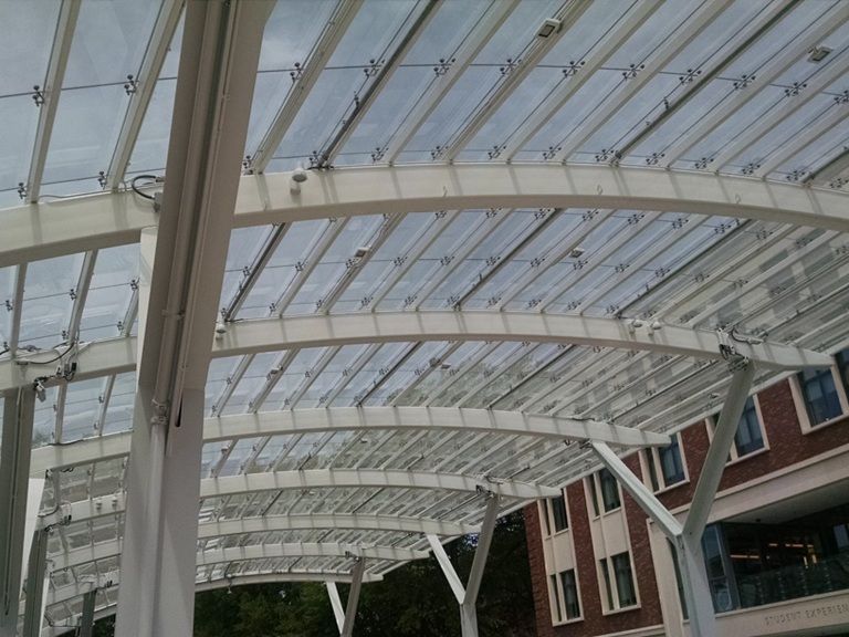 Oregon State University Student Experience Center Canopy Underneath View 